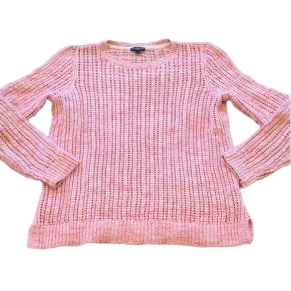 Talbots Sweaters - Talbots Open Knit Sweater - Pink